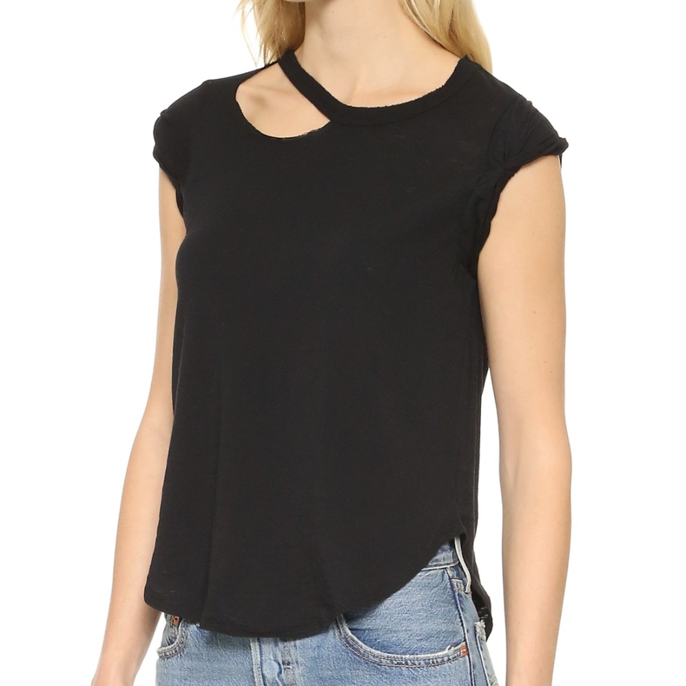 Chaser Deconstructed Rolled Shirttail Muscle Tee M